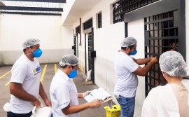 Seciju realiza mutirão de vacinação contra covid-19 para custodiados, servidores e policiais penais da Unidade Penal de Palmas