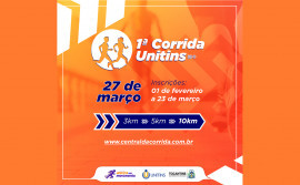 Inscrições para  1ª Corrida Unitins serão abertas nesta terça-feira, 1° de fevereiro