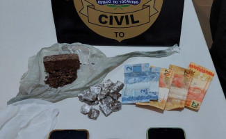 Polícia Civil desarticula ponto de venda de entorpecente e prende três pessoas por tráfico de drogas em Arapoema