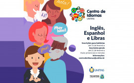 Centro de Idiomas da Unitins abre inscrições para cursos de Inglês, Espanhol e Libras