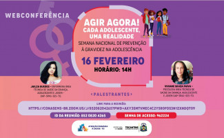 Saúde promove web conferência sobre gravidez na adolescência