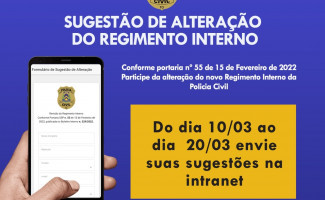Secretaria da Segurança Pública do Tocantins institui Comissão para Revisão do Regimento Interno