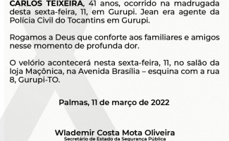NOTA DE PESAR