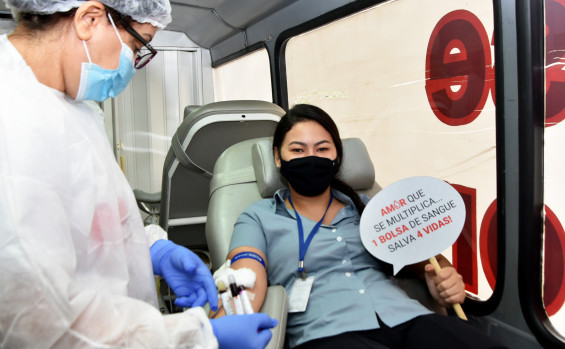 Secretaria de Saúde realiza ação para captação de doadores de sangue e medula óssea