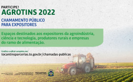 Governo do Tocantins inicia cadastramento para expositores da Agrotins 2022