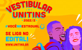 Unitins lança Vestibular 2022/2 com 240 vagas; inscrições começam na próxima terça-feira, 12