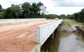 Governo do Tocantins beneficia escoamento da produção agrícola com término da construção de ponte sobre rio Formiga na região sudeste