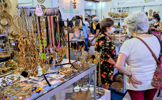 Força da economia criativa do Tocantins é evidenciada durante o Salão do Artesanato Raízes do Brasil, em Brasília
