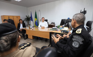 Secretário de Segurança recebe visita de membros do Comando Geral da PMTO