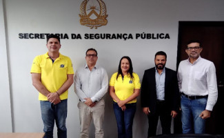 Secretário da Segurança Pública recebe visita do Superintendente regional do Banco do Brasil