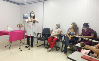 Hospital Regional de Porto Nacional capacita equipes de enfermagem sobre manuseio de bomba de infusão