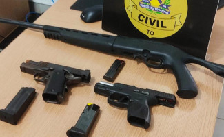 Polícia Civil deflagra operação para conter conflitos agrários e apreende várias armas de fogo e munições no interior do Estado  