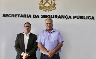 Secretário da Segurança Pública recebe visita do presidente de Cooperativa Agrícola de Pedro Afonso