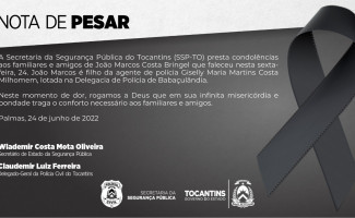 Nota de Pesar - João Marcos Costa Bringel