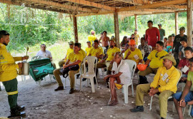 Aldeia Cipozal recebe capacitação para brigadistas municipais e indígenas