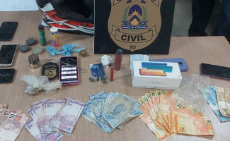 Polícia Civil captura homem suspeito de praticar roubos e tráfico de drogas em Araguaína e região