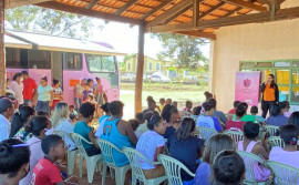 Com a Unidade Móvel Itinerante, Seciju leva palestras e serviços para mais de 100 mulheres no distrito Campo Alegre em Paranã