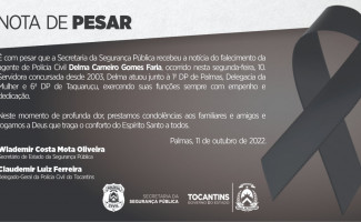 Nota de Pesar - Delma Carneiro Gomes Faria