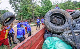 Entidades reúnem-se com o Corpo de Bombeiros Militar para alinhar ações do projeto Lago Limpo
