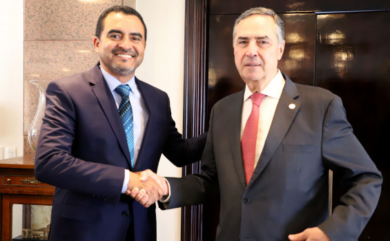 Em evento no Palácio Araguaia, Governador Wanderlei Barbosa recebe o ministro e vice-presidente do STF Luís Roberto Barroso