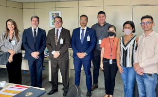 Em reunião em Brasília, secretário Wlademir Costa e representantes do Ministério da Justiça tratam do convênio relativo a implantação do sistema Abis