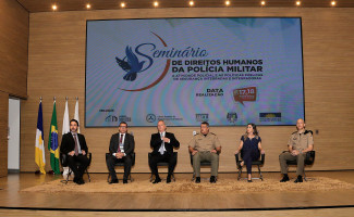 Secretário da Segurança Wlademir Costa participa da abertura do 1º Seminário de Direitos Humanos da Polícia Militar