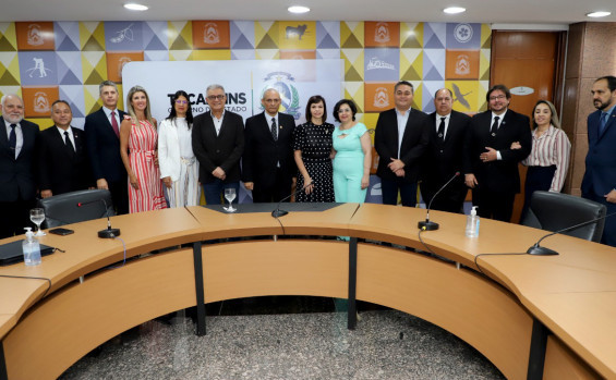 Le Gouvernement de Tocantins reçoit la confédération maçonnique en célébration des 33 ans de l'institution dans l'Etat