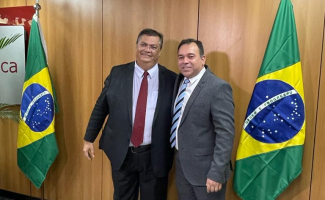 Secretário Wlademir Costa prestigia posse do novo Ministro da Justiça Flávio Dino