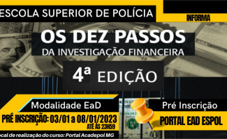 Espol abre inscrições para o curso “Dez Passos da Investigação Financeira”