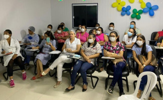 Servidores do HRPN são capacitados sobre manuseio de bomba de infusão e dieta enteral e parenteral
