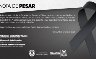 Nota de Pesar - Bárbara Divina Diniz da Cunha