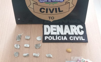  Em Araguaína, Polícia Civil apreende dezenas de porções de drogas