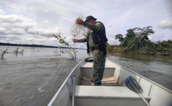 Naturatins recolhe mais 14 mil metros de redes em rios e lagos do Estado