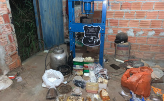 Polícia Civil estoura laboratório utilizado para fabricação de entorpecentes e prende homem por tráfico em Paraíso