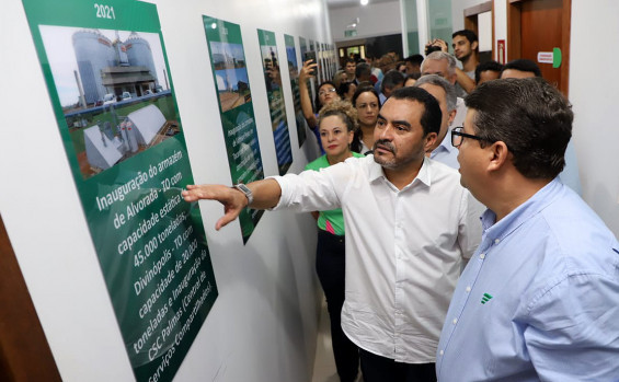 Governador Wanderlei Barbosa destaca incentivo para a agricultura em visita a uma das maiores empresas do agronegócio da região central do país