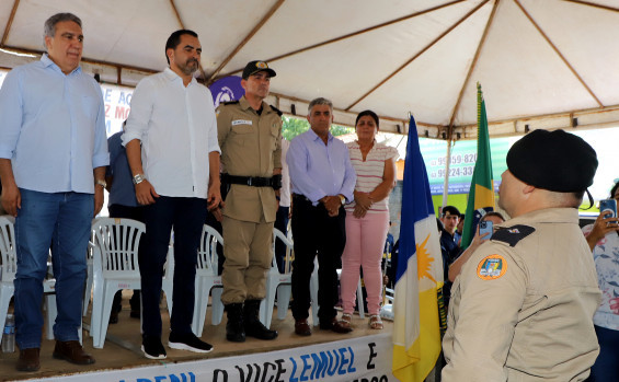 Governo do Tocantins reativa destacamento da Polícia Militar de Dueré com aumento de efetivo e entrega de viatura e equipamentos