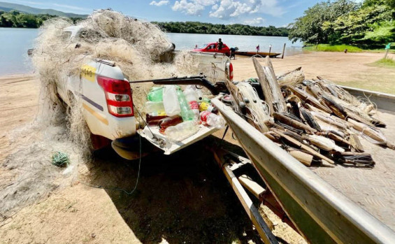Ações fiscalizatórias do Naturatins recolhem mais de 17 mil metros de redes