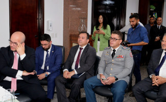 Secretário da Segurança Pública participa de reunião com governador Wanderlei Barbosa e Ministro Valdez Góes 