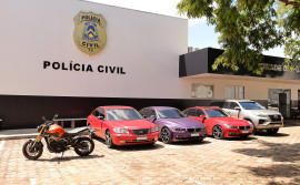Polícia Civil encerra 1ª fase da Operação "Tá no Grale" e apreende cinco veículos de luxo obtidos ilicitamente por meio de “Rifas Digitais”