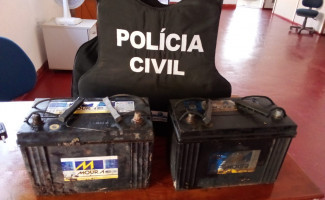 Baterias furtadas de tratores da Prefeitura de Palmeirópolis são recuperadas pela Polícia Civil 