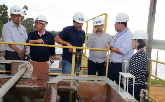 Ação integrada de órgãos ambientais realiza visita técnica à estação de tratamento da BRK