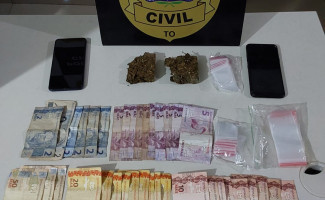 Polícia Civil apreende drogas e prende casal por tráfico em Tocantinópolis