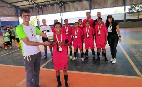 Campeã mundial de volêi de praia na etapa estadual do JEMG/2023. 