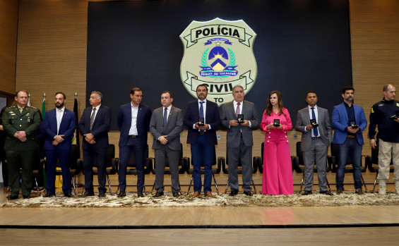 Em solenidade de homenagem à Polícia Civil, governador Wanderlei Barbosa anuncia construção de complexo de delegacias especializadas