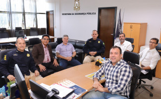 Secretário da Segurança Pública recebe visita do novo superintendente da Polícia Rodoviária Federal no Tocantins