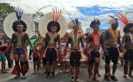 Delegação indígena do Tocantins chega a Brasília para a 19ª edição do Acampamento Terra Livre