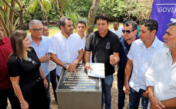 Em Lavandeira, governador Wanderlei Barbosa participa do lançamento da pedra fundamental de empreendimento que irá fomentar o turismo nas Serras Gerais
