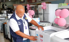 Metrologia verifica máquinas de lavar roupas e refrigeradores em operação orientativa do Plano Nacional de Vigilância de Mercado