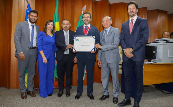 Na Câmara Municipal de Goiânia, Governador Wanderlei Barbosa recebe homenagem por contribuição da sua gestão ao agronegócio do país