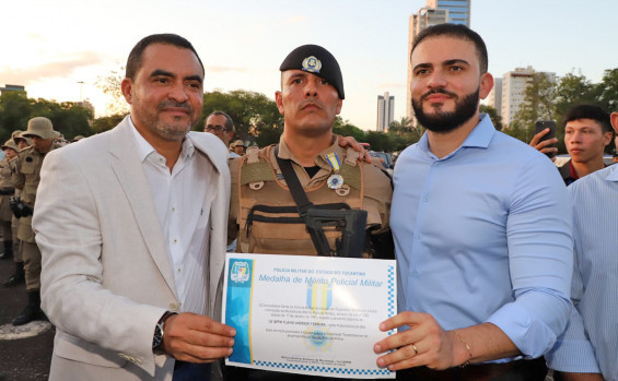 Governador Wanderlei Barbosa realiza solenidade para homenagear os policiais militares que atuaram na Operação Canguçu